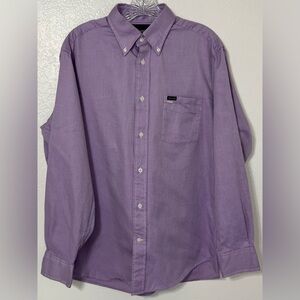 Façonnable Classique Men’s Button-Down Shirt Purple Size M